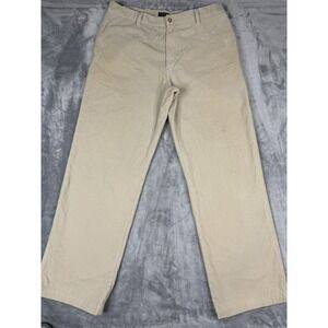 Dockers Pants Mens Measured 38x34 Beige Corduroy Flat Front Relaxed Fit Khaki
